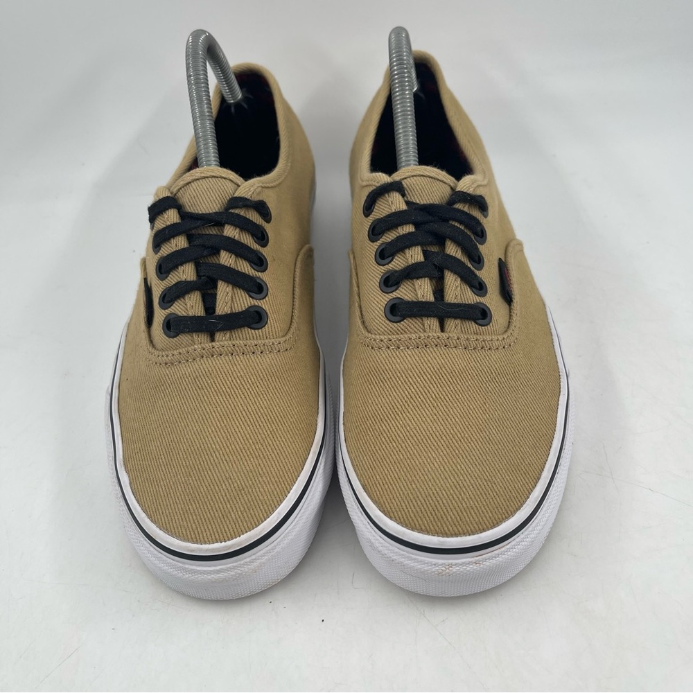 👞Vans Unisex Off the Wall Tan w/ Black Red Lumberjack Interior Shoe - W/10-M/8.5 - Picture 3 of 14